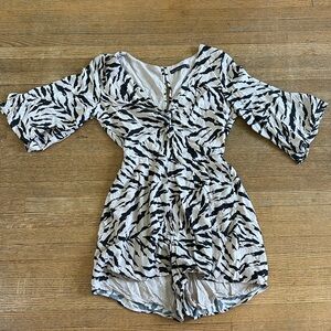 Abercrombie Zebra Print Romper